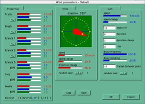 Wind settings