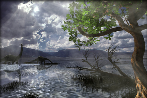 Dinosaurus movie frame